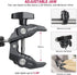 ULANZI Super Clamp Camera Mount with 360° Ballhead Magic Arm, 1/4"-20 & 3/8"-16 Thread for Canon Nikon DSLR/Gopro