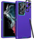 FEIYAR HOME Samsung Galaxy S22 Ultra Case, Military Grade Shockproof with 2 Camera Lens Protectors, Purple Green