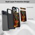 CGFGHHUY 17 17 6.3 inch 2025 for iPhone Pro Case Wallet Cover with Credit Card Holder & Kickstand Dual Layer Hard PC