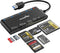 Rocketek xD-Picture Card Reader USB 3.0, Multi-Card Reader for xD/CF/MS/SD/TF, 7-in-1 Memory Card