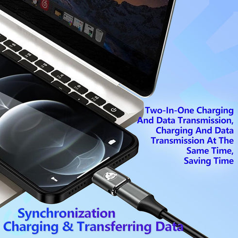 USB C to Lightning Adapter 20W PD Fast Charging Data Transfer, 2 Pack USB C Female to Lightning Male Adapter