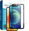 Tech Armor Ballistic Glass Screen Protector for iPhone 12 & 12 Pro, 3 Pack Tempered Glass, Case Friendly