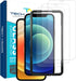 Tech Armor Ballistic Glass Screen Protector for iPhone 12 & 12 Pro, 3 Pack Tempered Glass, Case Friendly