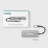 Plugable 7-in-1 USB-C Hub - Driverless, Compatible with Mac, Windows, Chromebook, USB4, Thunderbolt 4 (4K HDMI, 3 USB