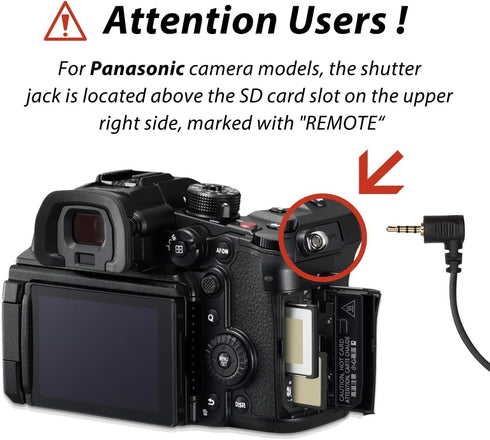 Generic GH5S, GH5, G9, 2.5mm RSS-P Camera Shutter Release Cable for Panasonic Compatible with DJI Ronin Stabilizer