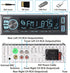 LXKLSZ MP3 Car Stereo Bluetooth Single Din LCD Audio Radio with Brightness Adjustment APP Control Player Supports Hands