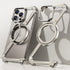 Z Case for iPhone 15 Pro Max, Frameless with MagSafe Kickstand, 360° Rotatable, Ultra Thin Metal Hard Case