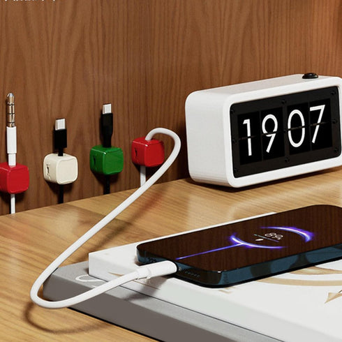 Arecobticy Cable Clip Cord Holder for Desk and Nightstands Organizers for Home Car Organizers