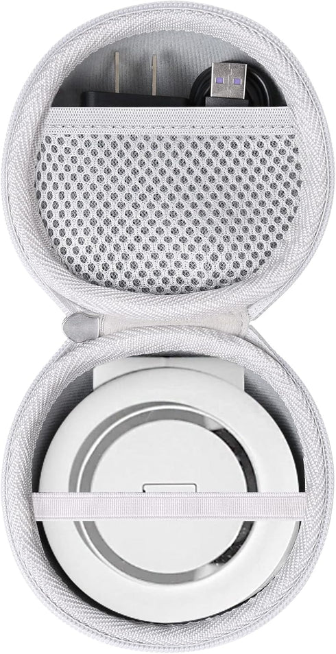 Khanka Hard Travel Case for UCOMX Nano Magnetic 2 in 1 Wireless Charger, Wireless Folding Charging Station (White)