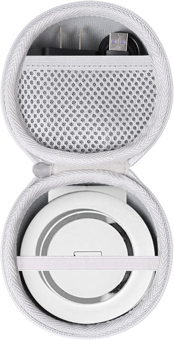 Khanka Hard Travel Case for UCOMX Nano Magnetic 2 in 1 Wireless Charger, Wireless Folding Charging Station (White)