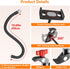 LRDXY 19.69in 4-13" Gooseneck Tablet Holder, Metal Crab Clamp iPad Mount for Stroller/Treadmill/Golf Cart/Boat/Mic