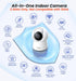 Veise 2K 360 2-Way 2.4GHz Indoor Camera for Home Security, Wireless WiFi Pet & Baby Monitor with Phone App, AI Motion