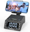 TechGlow Foldable Cellphone Stand with Bluetooth Speaker Charging Station - Birthday Gift Idea for Mom Dad, Cool Gadget