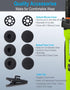 commountain CLS1410 Earpiece with PTT/Mic for Motorola Walkie Talkies, G Shape Headset, 2 Pin