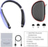 Headset AMORNO Foldable Bluetooth Headphones Wireless Neckband with Retractable Earbuds, Sports Sweatproof Noise