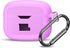 Silicone Case Compatible with Tune Buds, Shock Proof Waterproof Portable Cover with Metal Carabiner, Light Purple