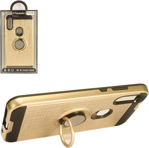 Motorola Moto E (2020) XT2052 Phone Case with Ring Stand - RS2 Gold