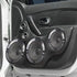 X AUTOHAUX 4pcs 4 Inch Metal Glossy Audio Speaker Cover, Subwoofer Grill Horn Guard, Black