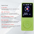 MP3 Player 32GB with Speaker Earphone Portable Mini Green Music Player Support Voice Recorder E-Book 1.8 inch HD Screen Support up to 128GB