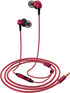 MR01 Wired in-Ear Headphones - Stylish, Comfortable, Noise-Isolating Earbuds with Microphone for iPhone, Samsung, Red.