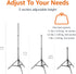 Amazon Basics 2.8-6.7 Pack 2, Portable Aluminum Photography Light Stand Tripod with Case, Adjustable Feet, of Black