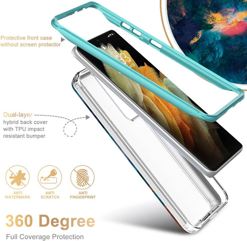 Esdot for Samsung Galaxy S21 Ultra Case, Military Grade 21ft Drop Test, Rugged Protective Phone Case, Colorful Painting