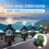Motorcycle Helmet Bluetooth Headset, Noise Cancellation Speakers for 2 Riders, Communication Systems for Riding