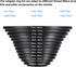PATIKIL 13pcs Step Up Ring, Aluminum Filter Adapter Set for Camera Lens Hood