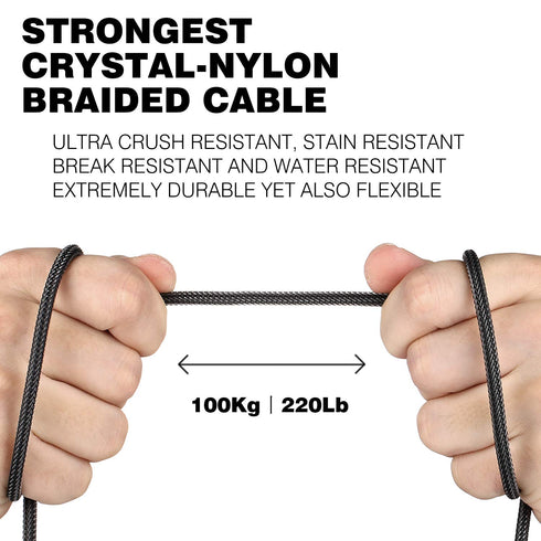 DUKABEL Headphone Extension Cable, 3.5mm TRRS Male to Female Stereo Audio Cable for Smartphone, PC, TV, and More