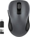 WisFox 2.4G Wireless Mouse for Laptop, Ergonomic Computer Mouse with USB Receiver and Type-C Adapter, 3 Adjustable