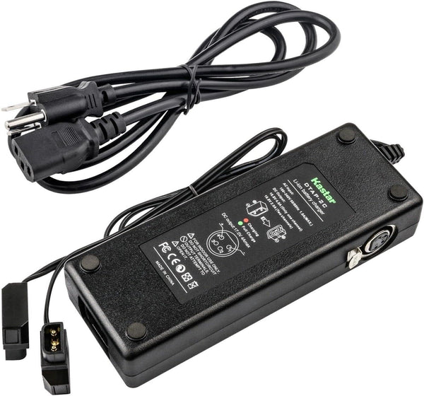 Kastar Dual D-Tap Charger with 4-pin XLR DC Replacement for DNW-A25, DNW-A28, DSR-1, DSR-250 Cameras