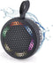 RISEBASS Water Resistant Bluetooth Shower Speaker, Handsfree Portable Speakerphone with LED Light for Bathroom, Beach