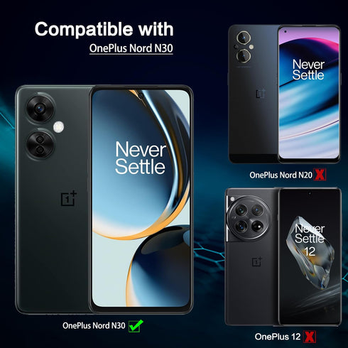 Screen Protector for OnePlus Nord N30 5G, 9H Hardness Tempered Glass Film, Anti-Scratch, Bubble Free, Case Friendly (2