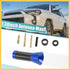 REPAIROCK 1 Set 3.5cm 1.38 Inch Car AM FM Radio Signal Antenna Mast Universal Blue Carbon Fiber Pattern Black Auto