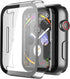 Misxi 2 Pack Hard PC Case with Tempered Glass Screen Protector Compatible