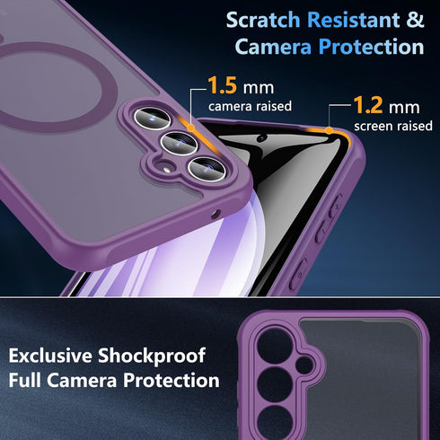 Shop Samsung Galaxy S23 FE Case: Magnetic Magsafe with Screen Protector, Shockproof, Military-Grade Protection, Slim