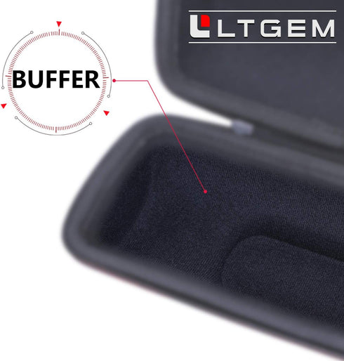 LTGEM Hard Case for JBL Pulse 4, Waterproof Portable Bluetooth Speaker, Travel Protective Carrying Bag (Black+Black).