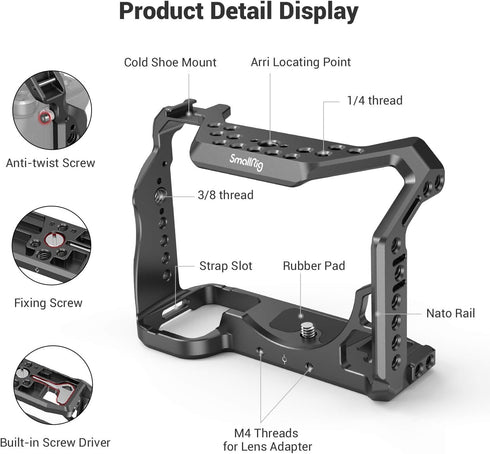SMALLRIG Camera Cage for Sony Alpha 7S III / A7S III / A7SIII / A7S3-2999