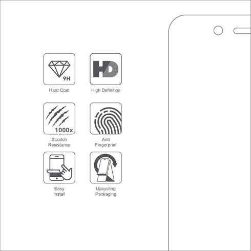 ARMOR Flexible Glass Screen Protector for iPhone SE3/SE2/8/7, 9H HD Protection