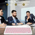 Rechargeable Bluetooth Keyboard and Mouse Combo, Ultra-Slim Wireless Set for Android, Windows, iPad, Pink