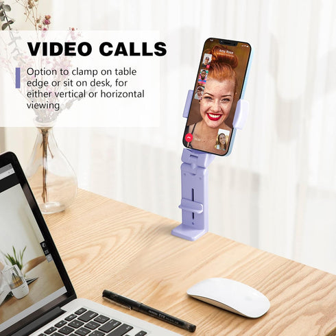 Perilogics Universal Airplane in Flight Phone Mount, Handsfree Holder with Multi-Directional Dual 360 Degree Rotation,