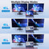 Reborn 1080P@60Hz 3.0 7/8/10/11 USB to HDMI Adapter, USB Male to Dual HDMI Female Multi-Display Cable Converter