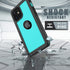 iPhone 12 Waterproof Case, Shockproof Dustproof IP68 Full-Body Hard Case with Built-in Screen Protector, Teal