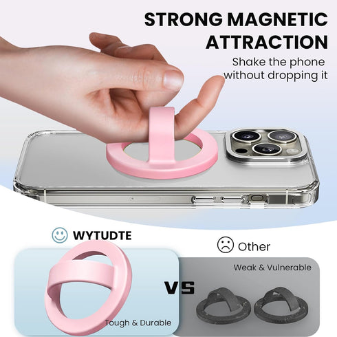 STEZHOU 16/15/14/13/12 Magnetic Silicone Ring Grip Phone Holder, Loop Grip Phone Holder,Magnetic Phone Loop,Magsafe