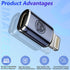 USB C to Lightning Adapter (2 Pack), USB C Female to Lightning Male, 27W PD Fast Charging & Data Transfer for iPhone