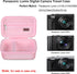 Carrying Case for Panasonic Lumix LX10/ LX100/ ZS60/ ZS70/ ZS80/ ZS200/ ZS100 4K Digital Camera, Vlogging Camera Travel Bag Storage Cover, Mesh Pocket fits Battery Charger. Pink