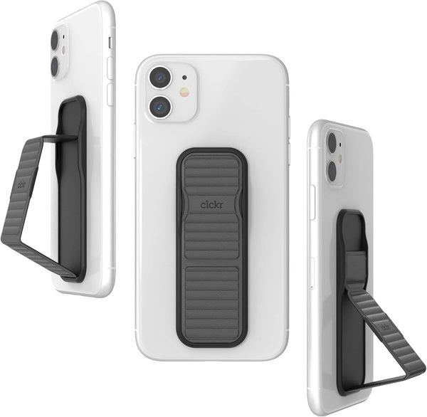 CLCKR Universal Cell Phone Grip and Expanding Stand for iPhone 15 Pro, Pro Max, Plus, 14 & 13 Models, Samsung Phones,
