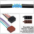 Qulkws 8+8 Pin Universal Car Radio Stereo Wiring Harness Car Audio Video Wire Cable Power Speaker Connector Radio