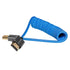 2.0 12"- 24" 4K 60Hz 18Gbps, 3D, KONDOR BLUE | Full HDMI Type A Male to Male Coiled Braided Cable | HDR, Reinforced |