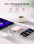 RORRY 5000mAh Pack 17/16/15/14/13/12, 2/3/4/Pro, Portable Charger, Portable Charger Power Bank with Built-in Cables